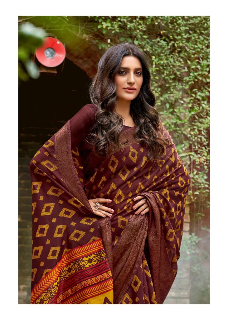 Lt Prerna Casual Wear Soft Linen Designer oarty Wear Saree Collection at Wholesale Price